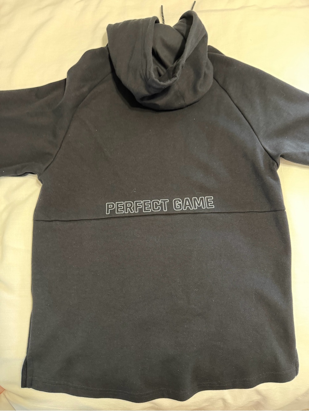Perfect Game Apparel Black Short-Sleeve Hoodie with PG Monogram - Picture 4 of 4